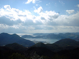天下台山山頂から見る相生湾