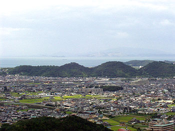 日笠山連山と播磨灘