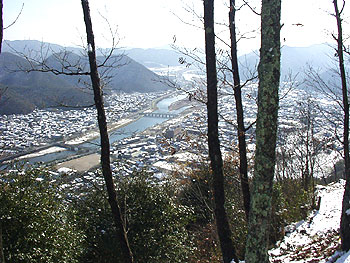 生駒山山頂から見る千種川
