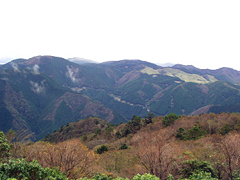 高星山から見る砥ノ峰高原