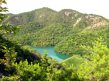 法華山と緑のため池